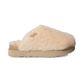 UGG Women's Fuzz Sugar Slide Natural Slippers.