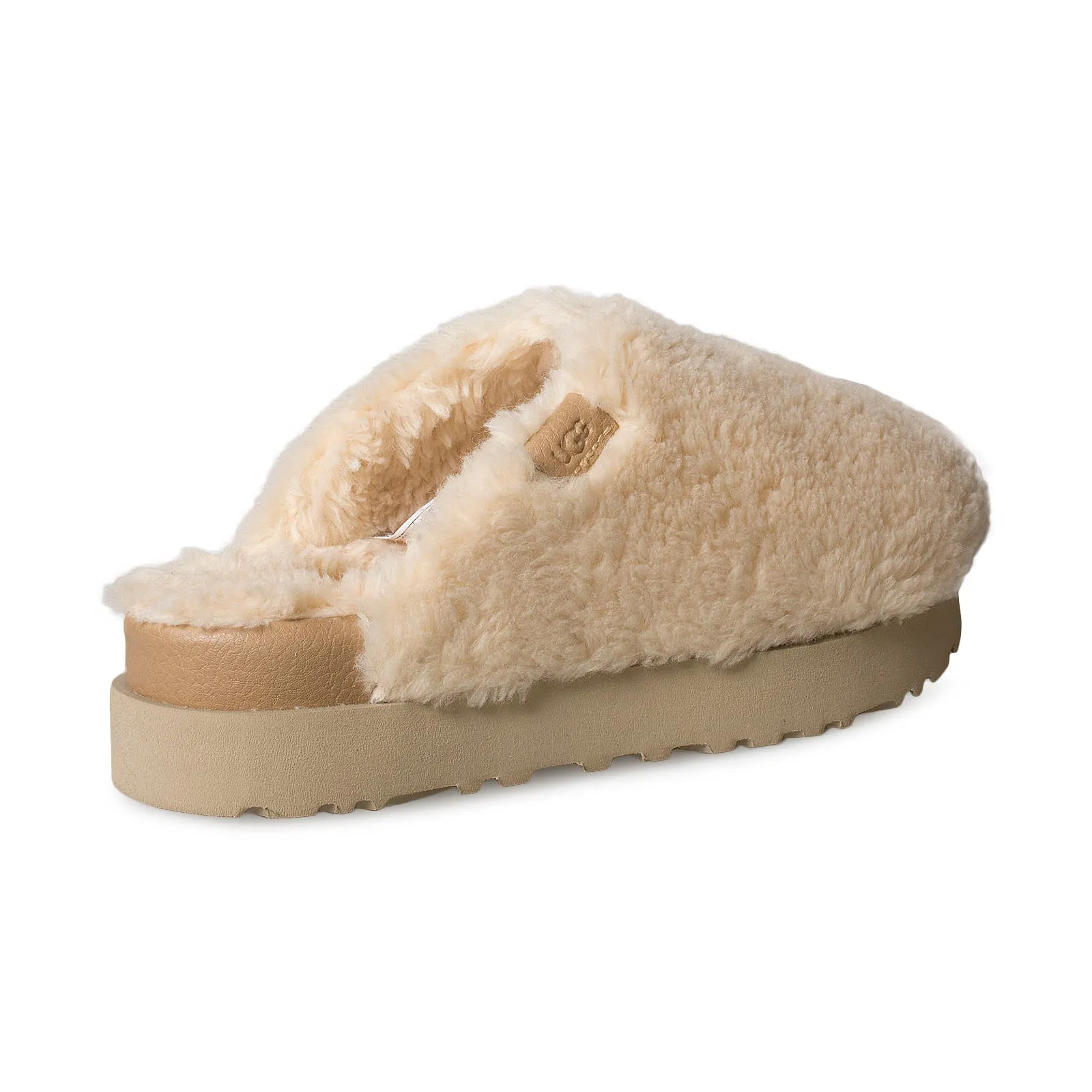 UGG Women's Fuzz Sugar Slide Natural Slippers.