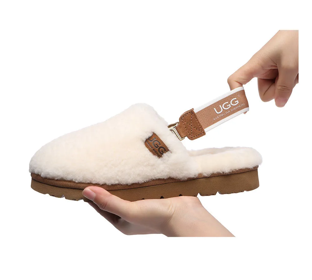 UGG Women's Kamari Slingback Slipper - Removable Strap, Australian Shepherd