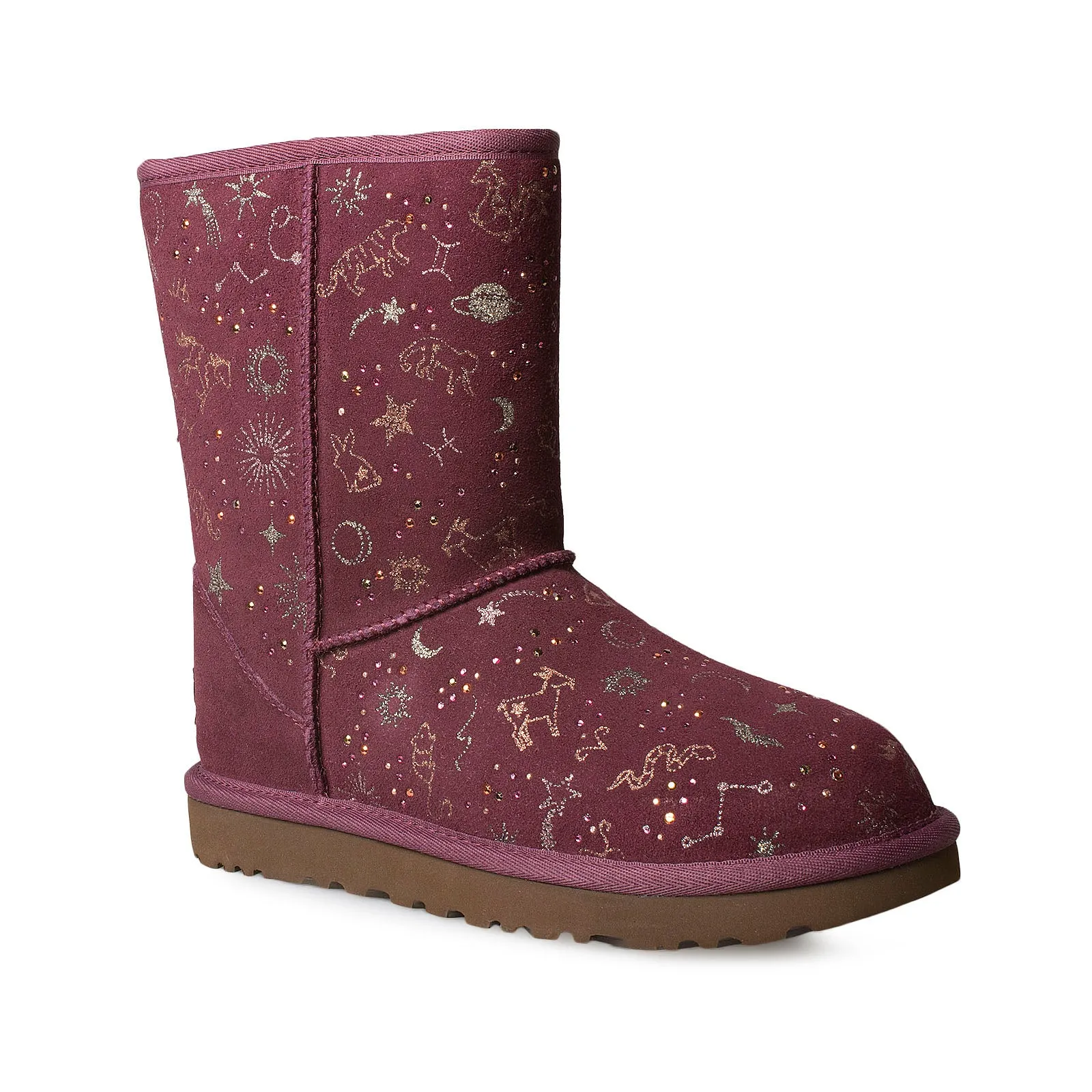 UGG Women's Short Wild Grape Boots with Classic Zodiac Design