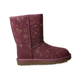 UGG Women's Short Wild Grape Boots with Classic Zodiac Design