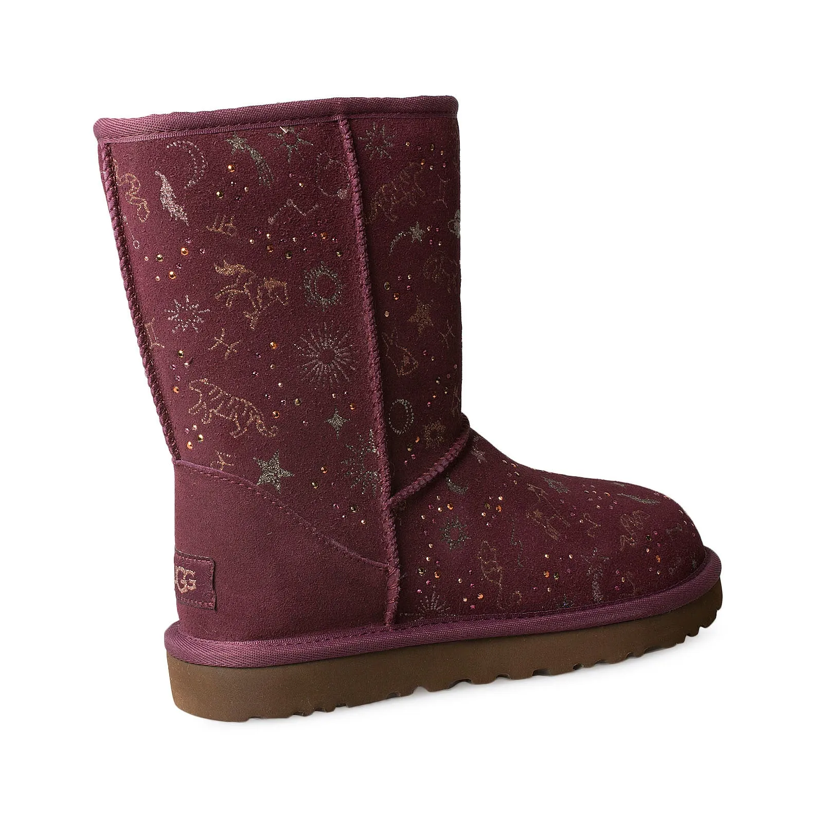 UGG Women's Short Wild Grape Boots with Classic Zodiac Design