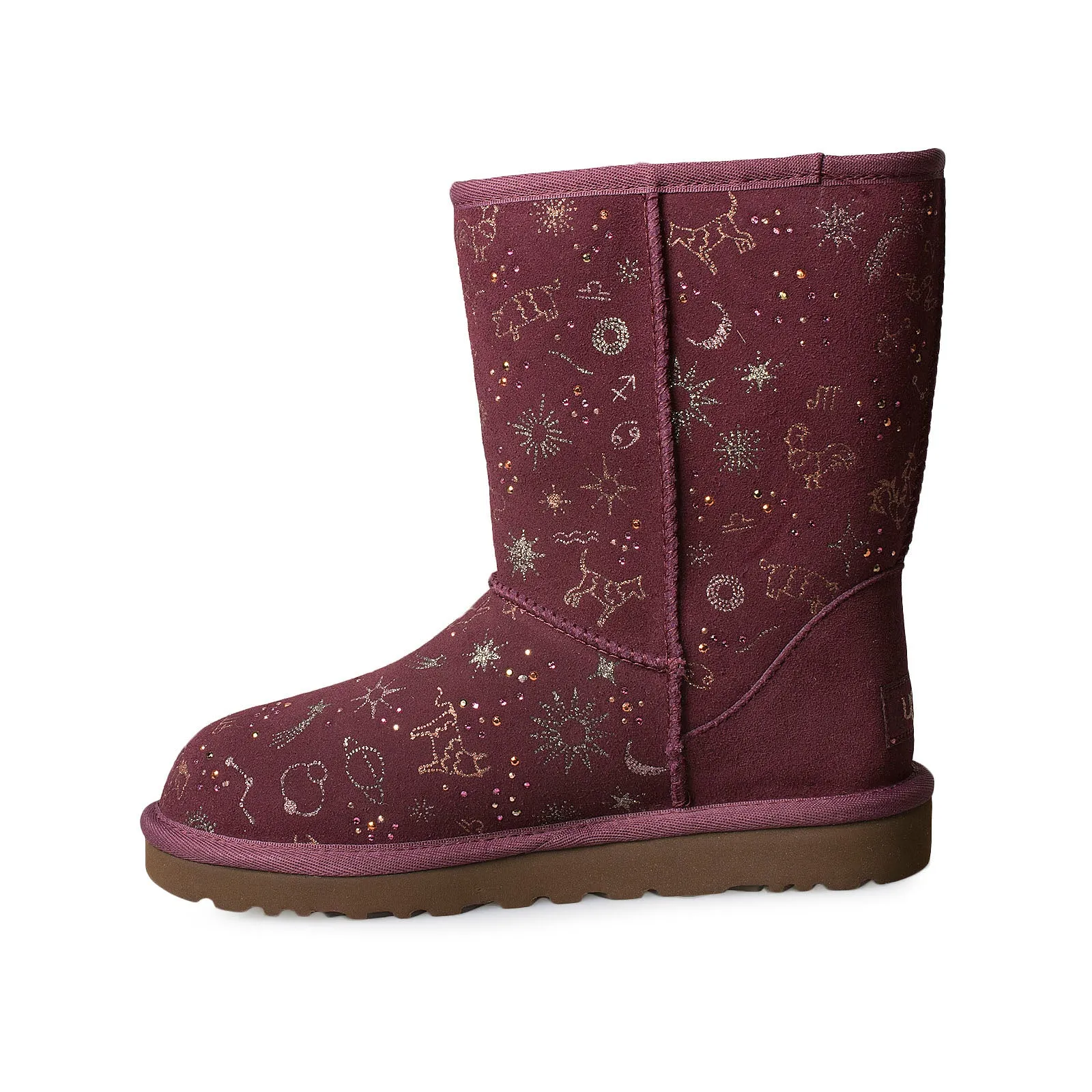 UGG Women's Short Wild Grape Boots with Classic Zodiac Design