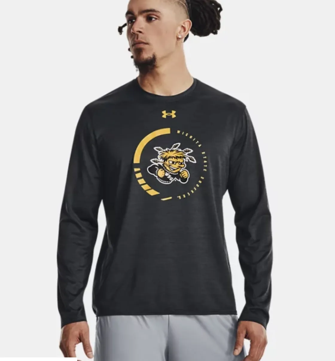 Under Armour Crew Neck Long Sleeve Cotton T-shirt