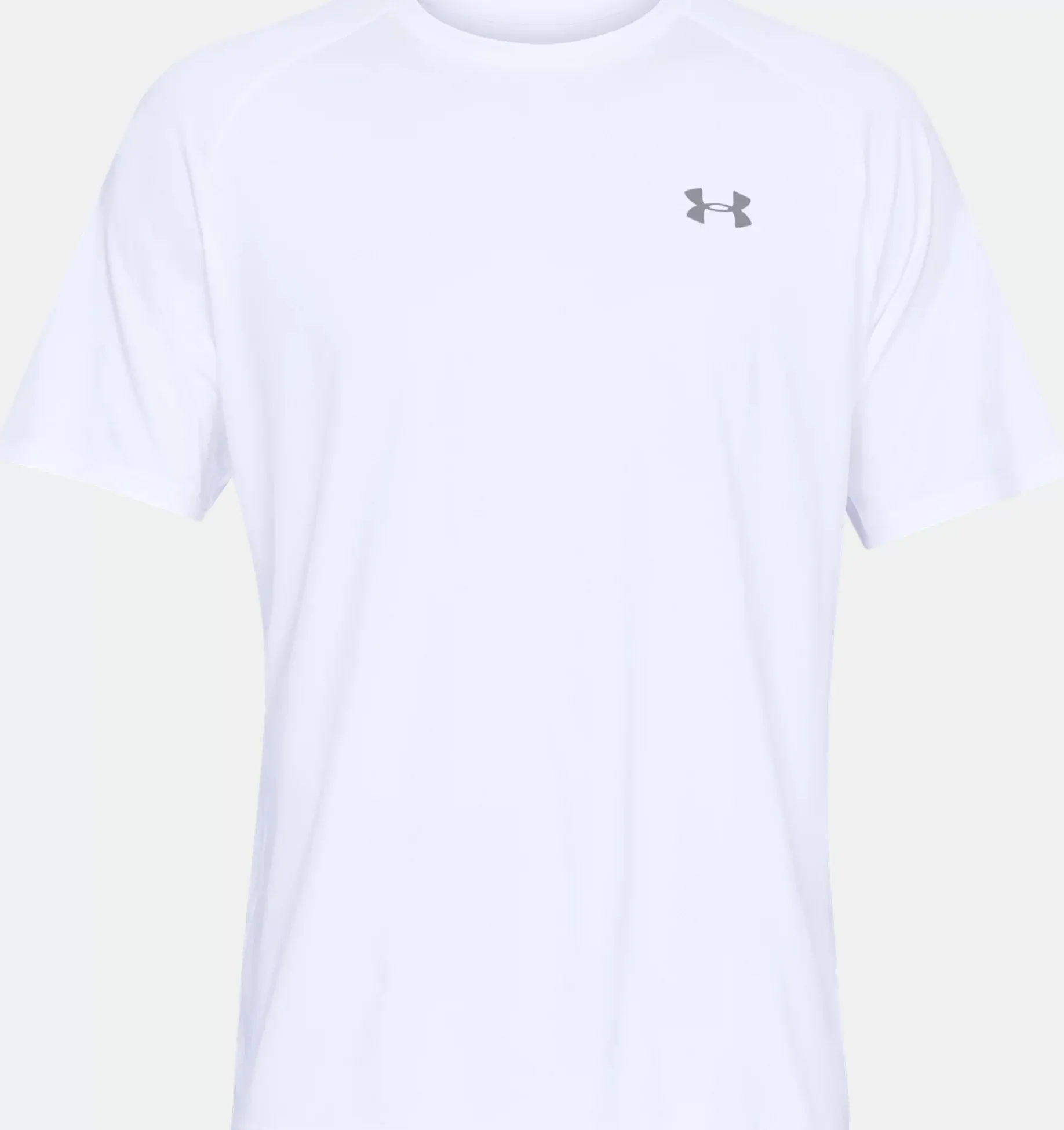 Under Armour crew neck workout t-shirts with short sleeves and logo design.