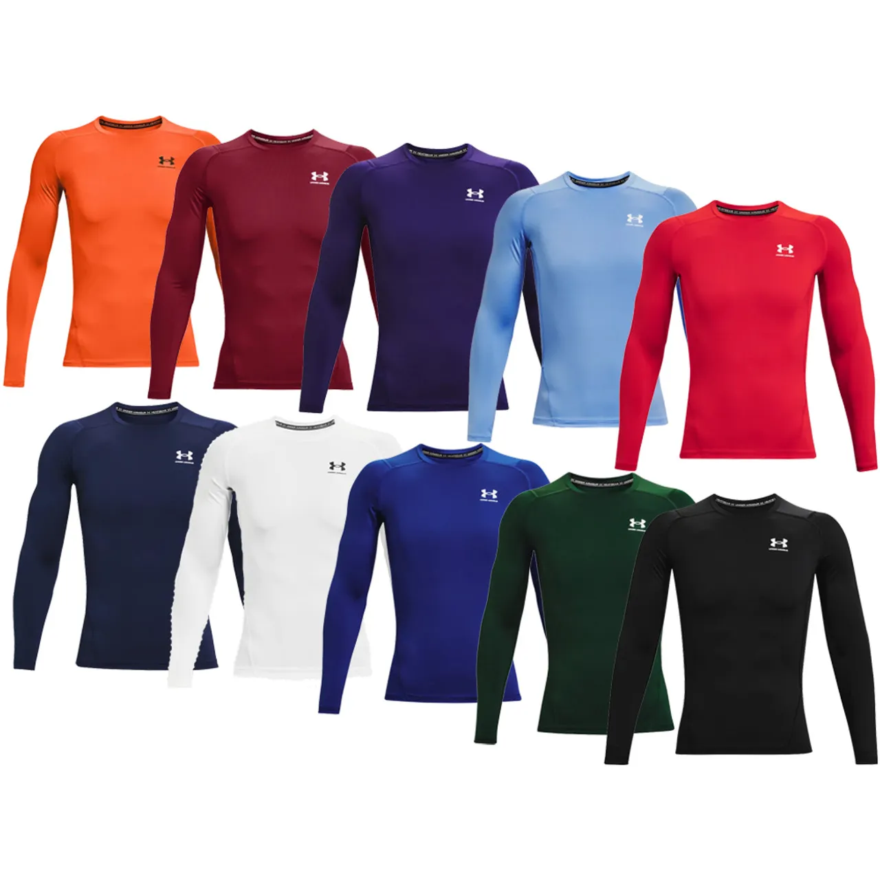 Under Armour HeatGear Men's Long Sleeve Baseball Compression Shirt 1361524