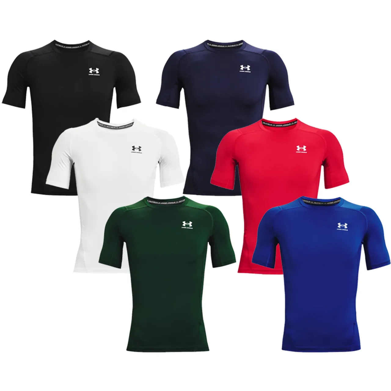 Under Armour HeatGear Men's Short Sleeve Baseball Compression Shirt 1361518