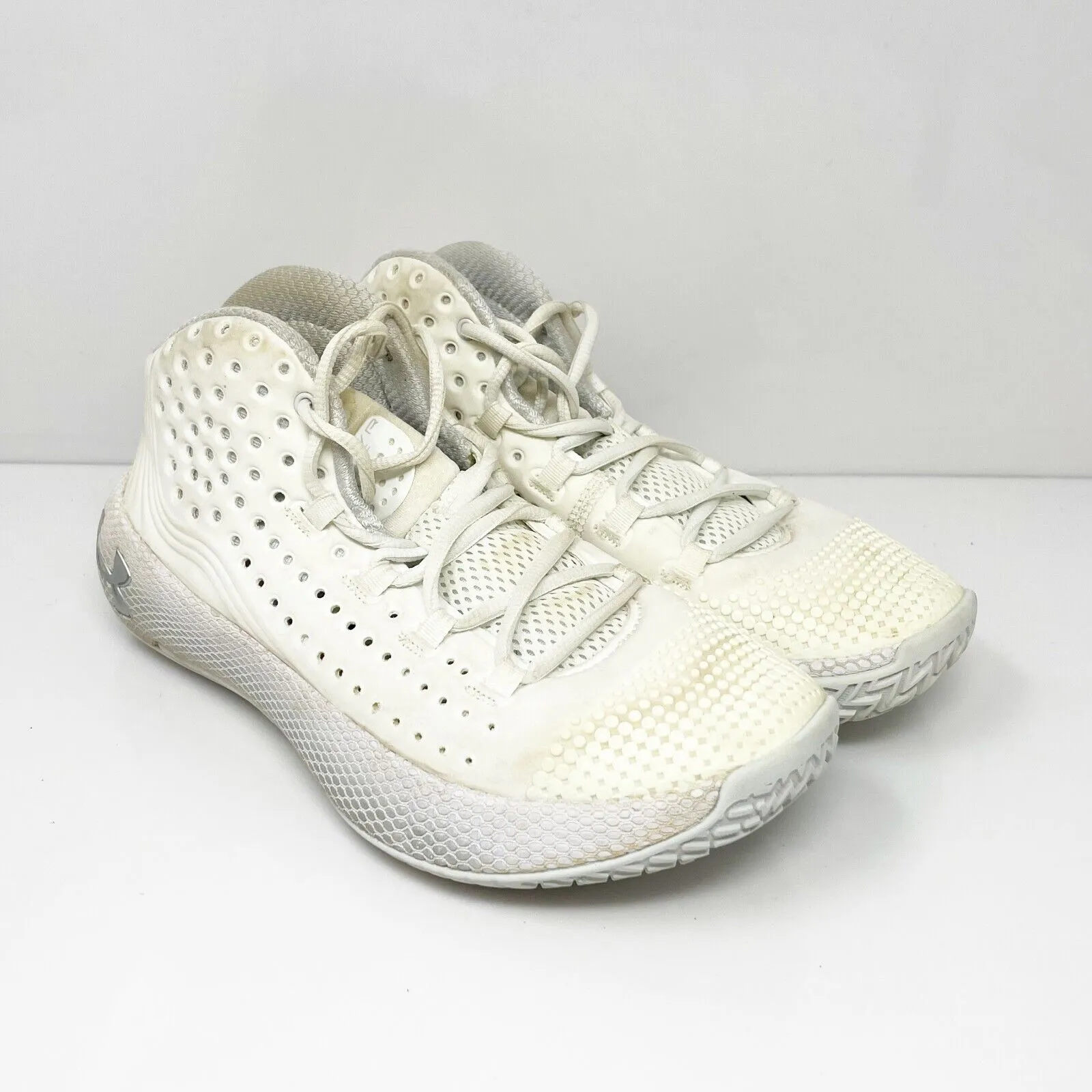 Under Armour Mens HOVR Havoc 2 3022657-107 White Basketball Shoes Sneakers 5.5