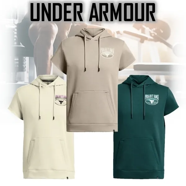 Under Armour Pullovers Street Style Short Sleeves Logo Collaboration