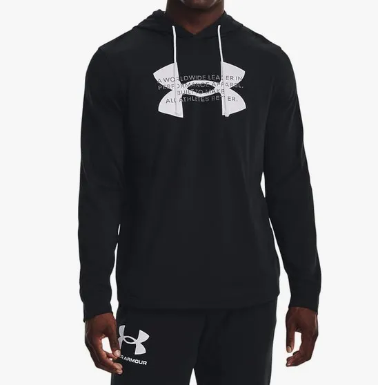 Under Armour Pullovers - Unisex Sweat with Street Style, Long Sleeves, Cotton Fabric, and Logo