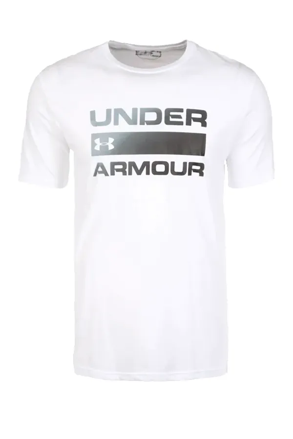 Under Armour white tee wordmark result