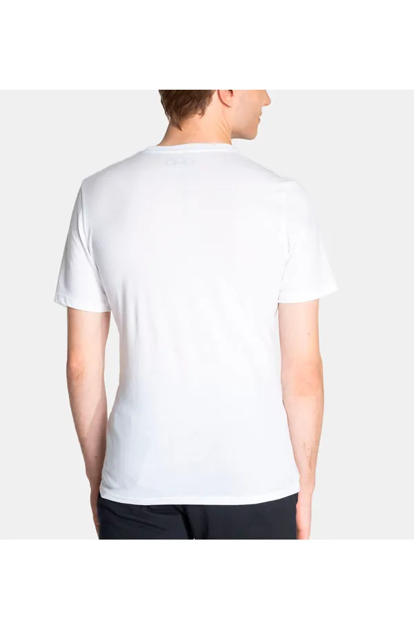 Under Armour white tee wordmark result