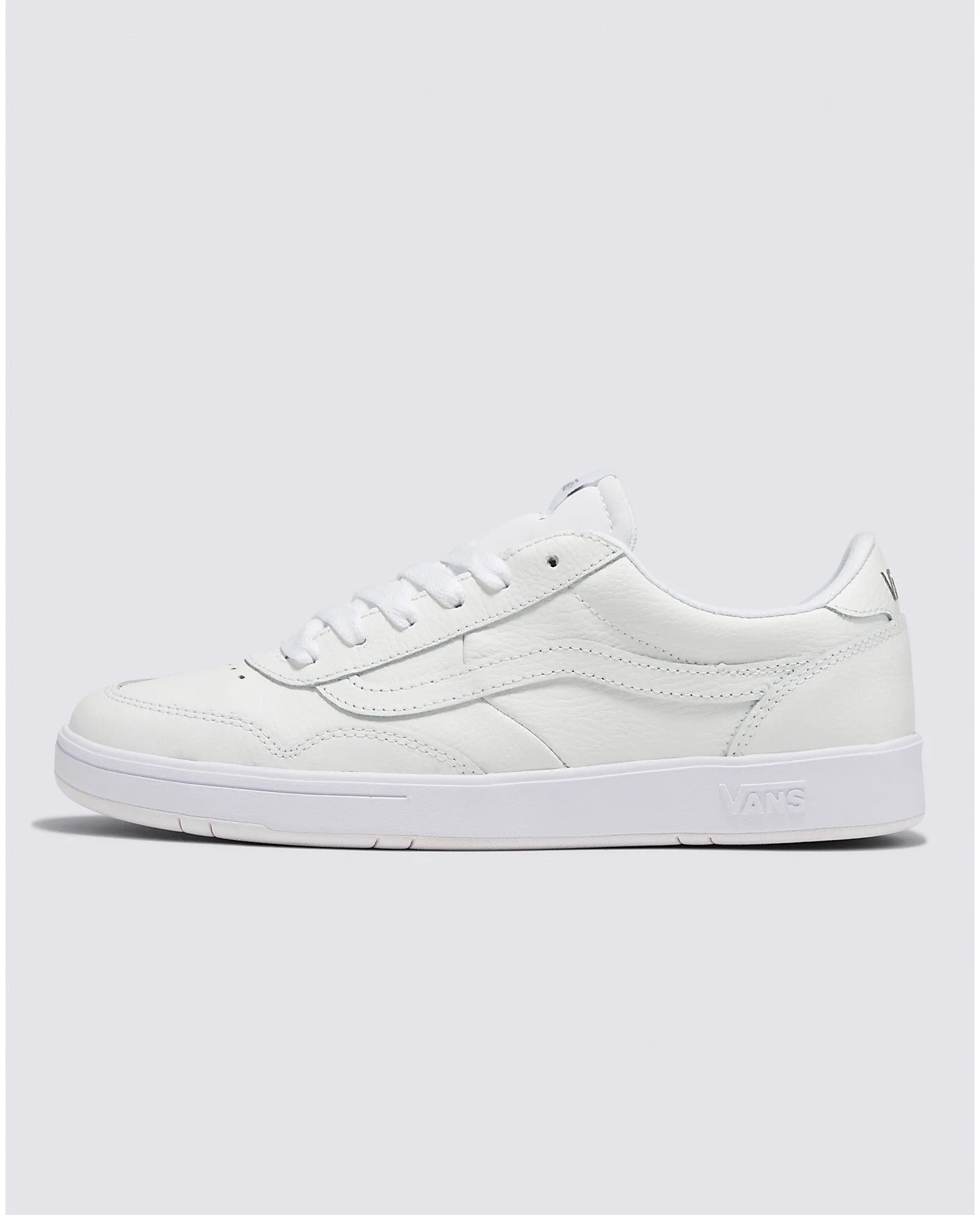 VANS Cruze Too ComfyCush Leather Shoe in True White