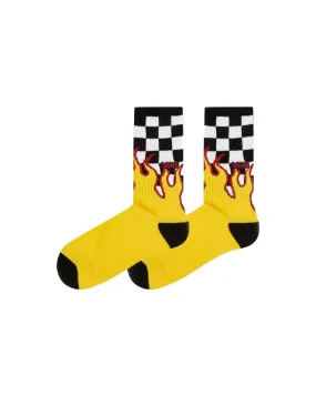 Vans Flame Check Crew Socks