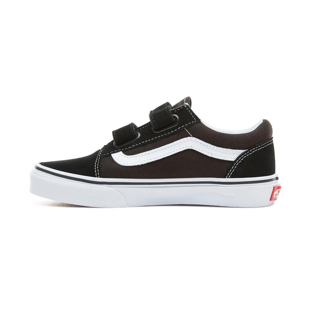 Vans Old Skool V Black True White Kids Shoes