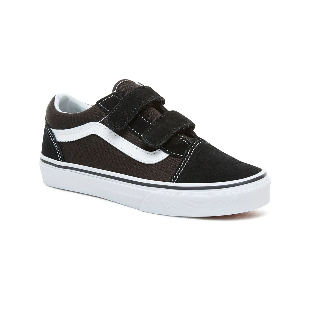 Vans Old Skool V Black True White Kids Shoes