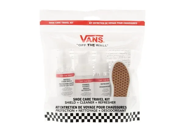 Vans Shoe Care Travel Kit: the best option for maintaining and cleaning your Vans shoes on-the-go.