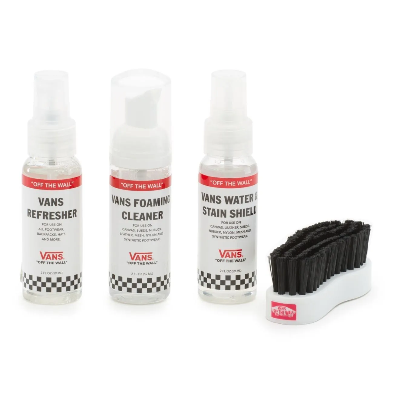 Vans Shoe Care Travel Kit: the best option for maintaining and cleaning your Vans shoes on-the-go.