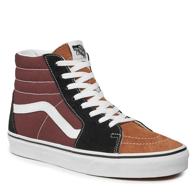 VANS SK8-Hi Color Block Sneakers - Black/Brown