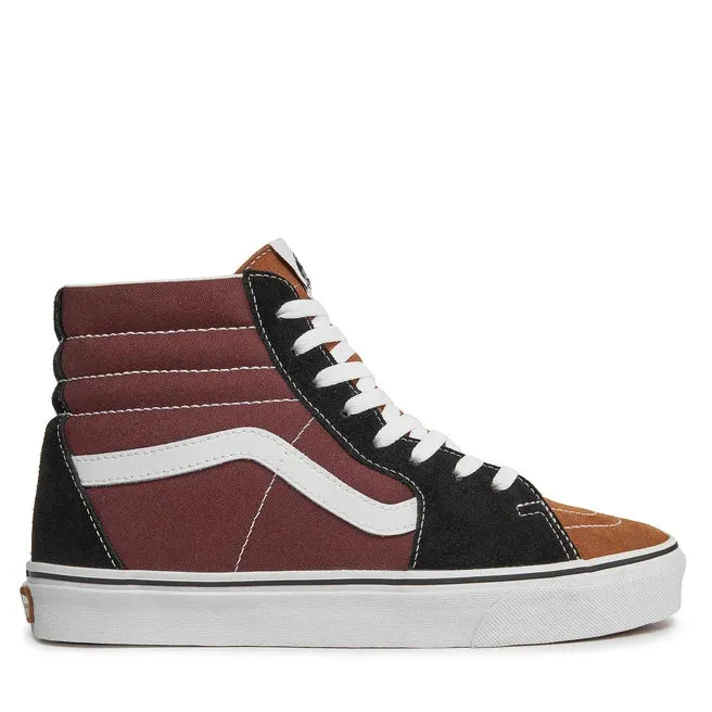 VANS SK8-Hi Color Block Sneakers - Black/Brown