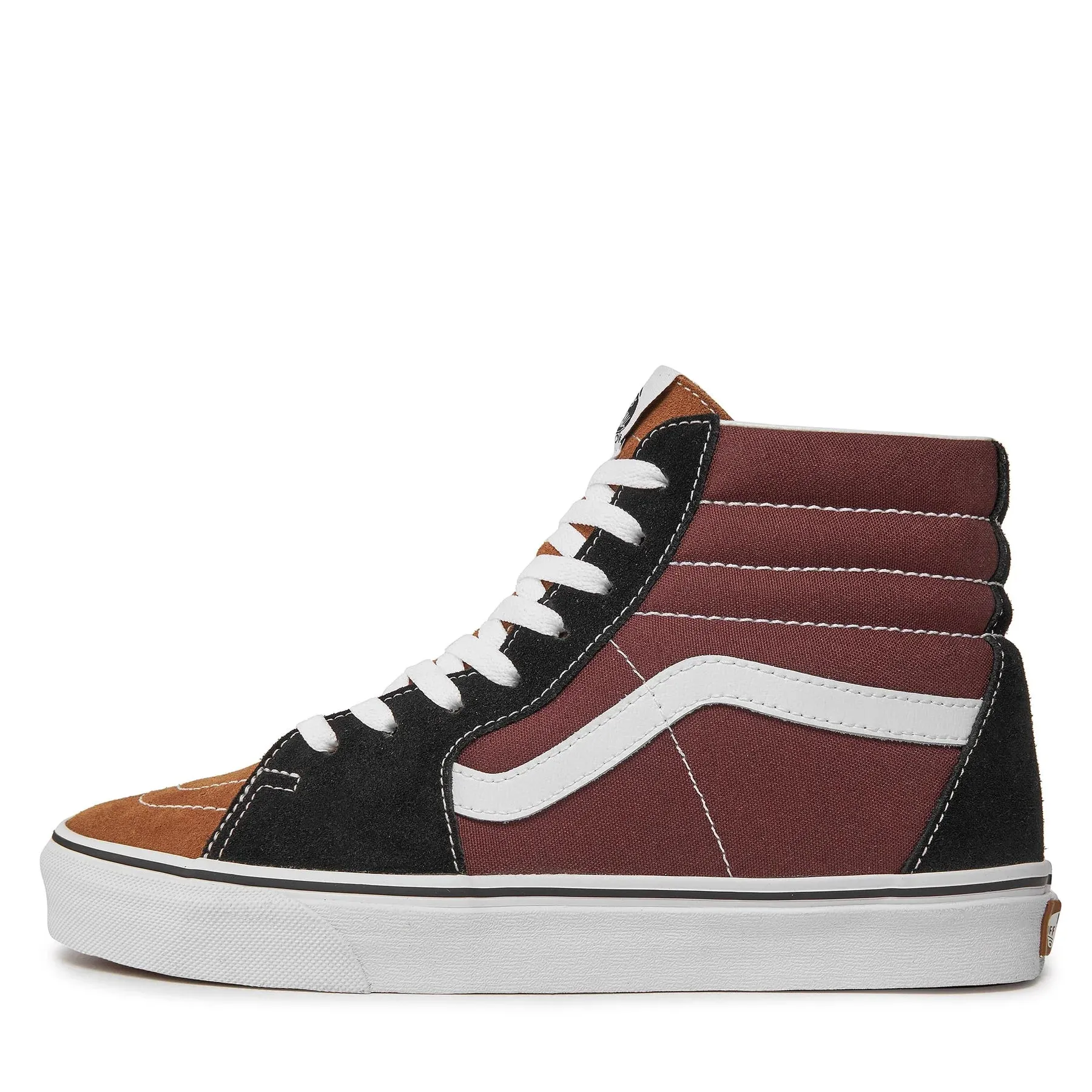 VANS SK8-Hi Color Block Sneakers - Black/Brown