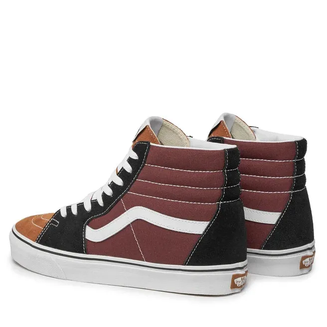 VANS SK8-Hi Color Block Sneakers - Black/Brown