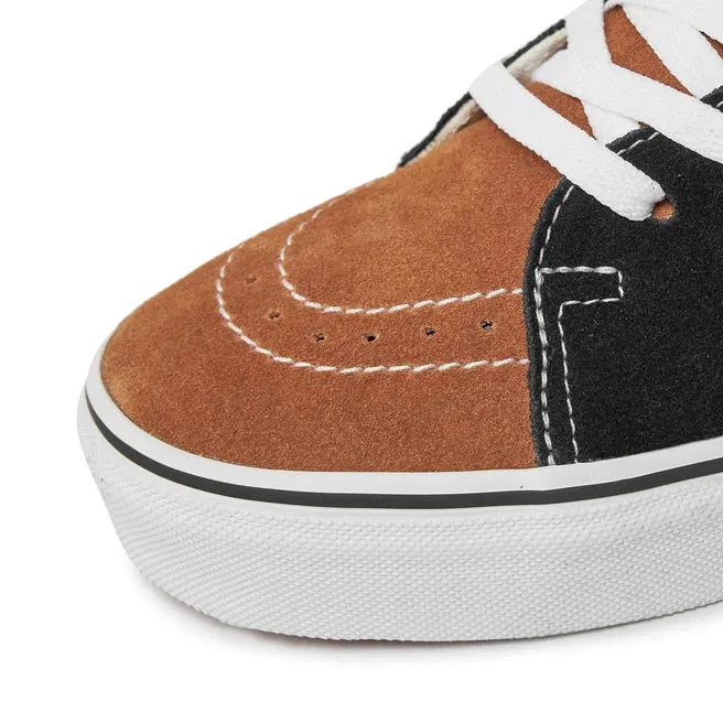 VANS SK8-Hi Color Block Sneakers - Black/Brown