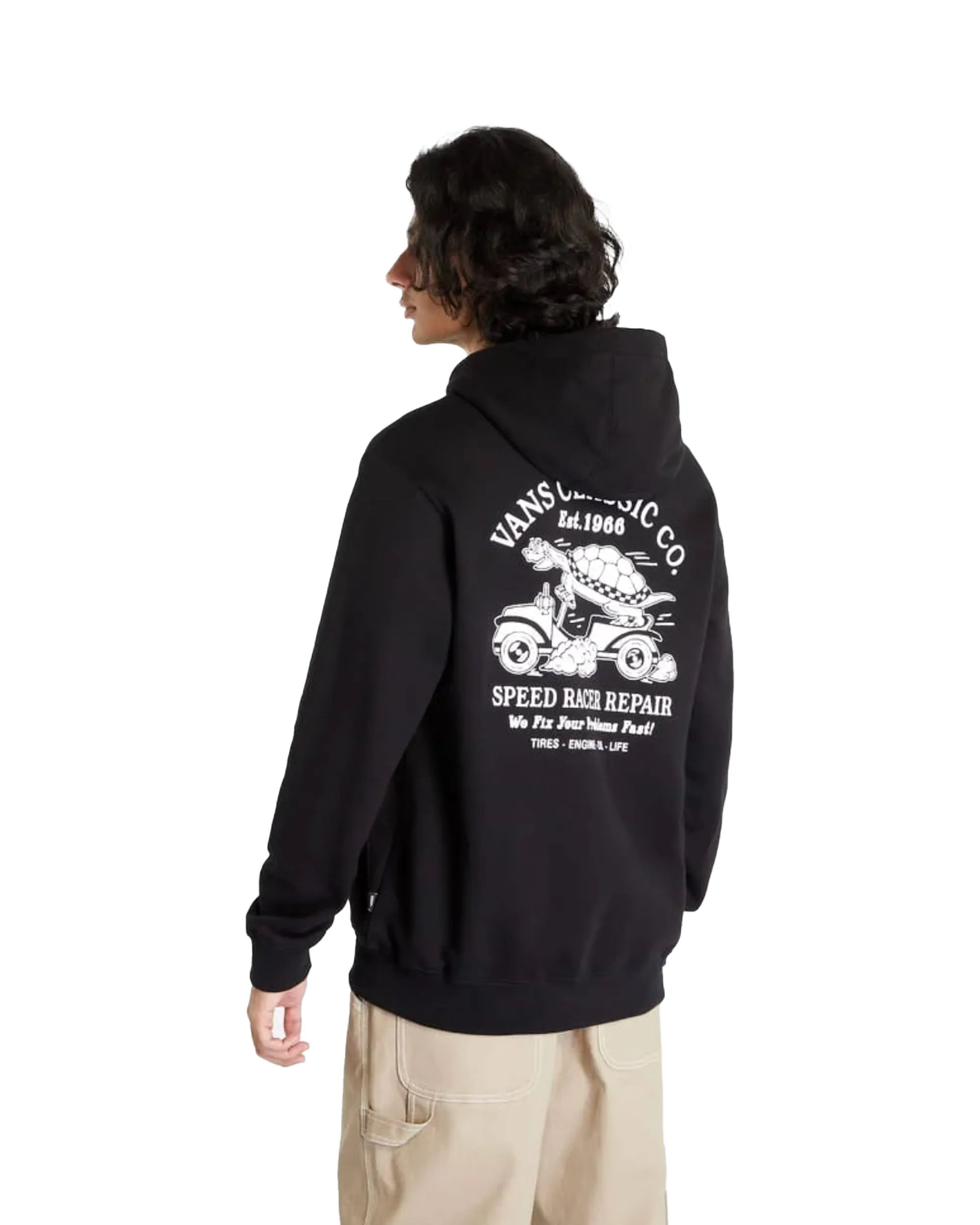 Vans Speed Racer full zip black men's sweatshirt