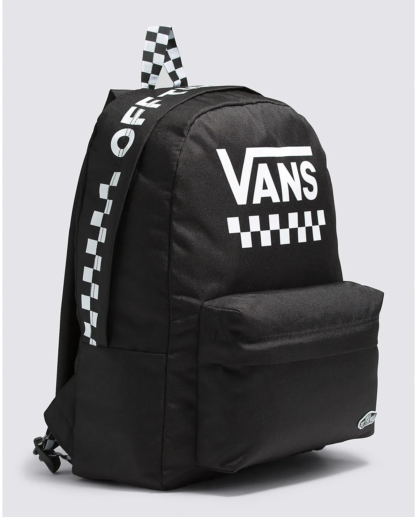 Vans Women's Checkered Street Sport Backpack in Black and White