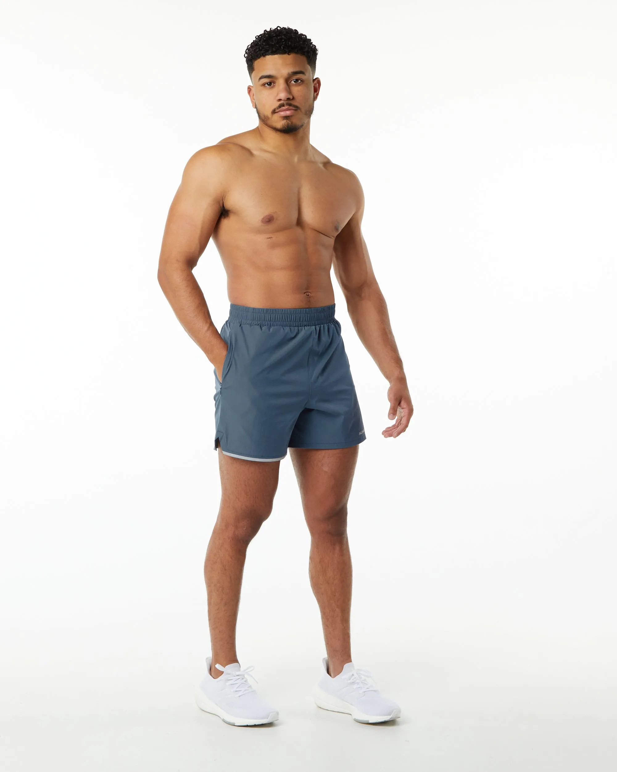 Whale Blue Core Stride Short 5