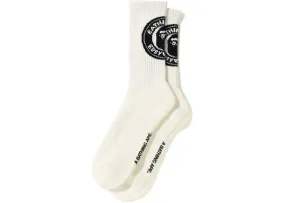 White BAPE BWS Socks