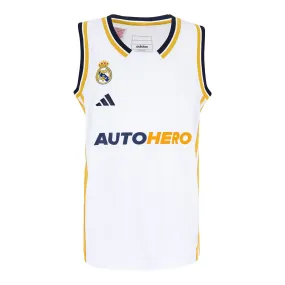 White Basketball Jersey Men's First Team Home Kit 23/24.