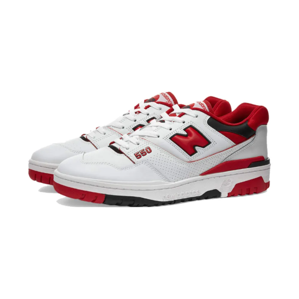 White Red New Balance 550 - Shop Now