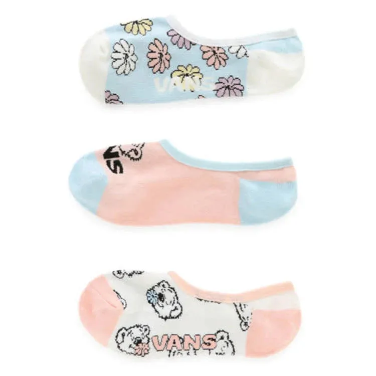 Women's Bear Friends No-Show Socks (3 Pack)