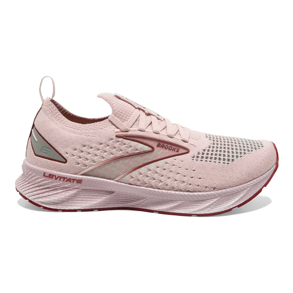 Women's Brooks Levitate StealthFit 6, Peach Whip/Pink, 7 B Medium - Shop now