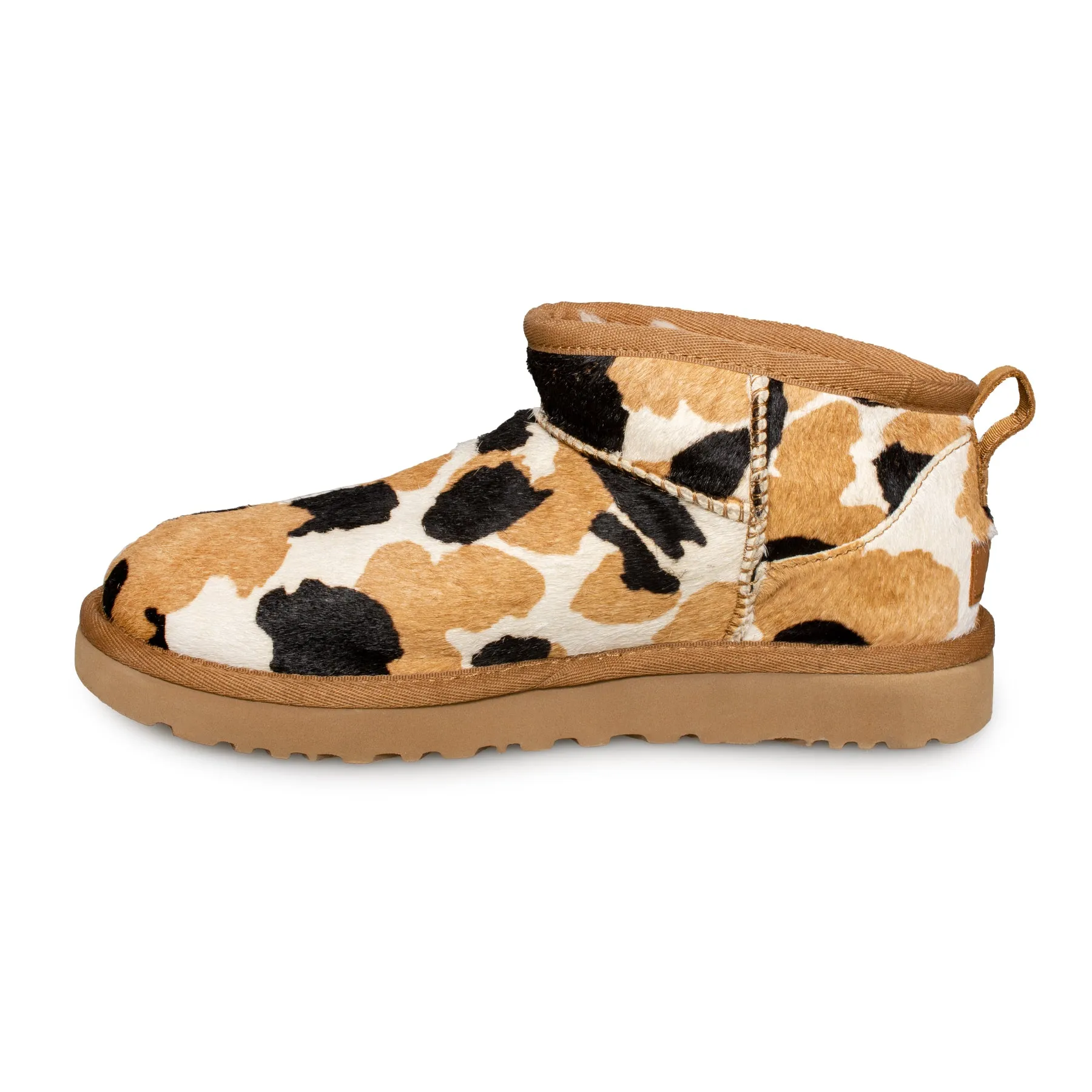 Women's Chestnut Cow Print UGG Classic Ultra Mini Boots - Shop Now!