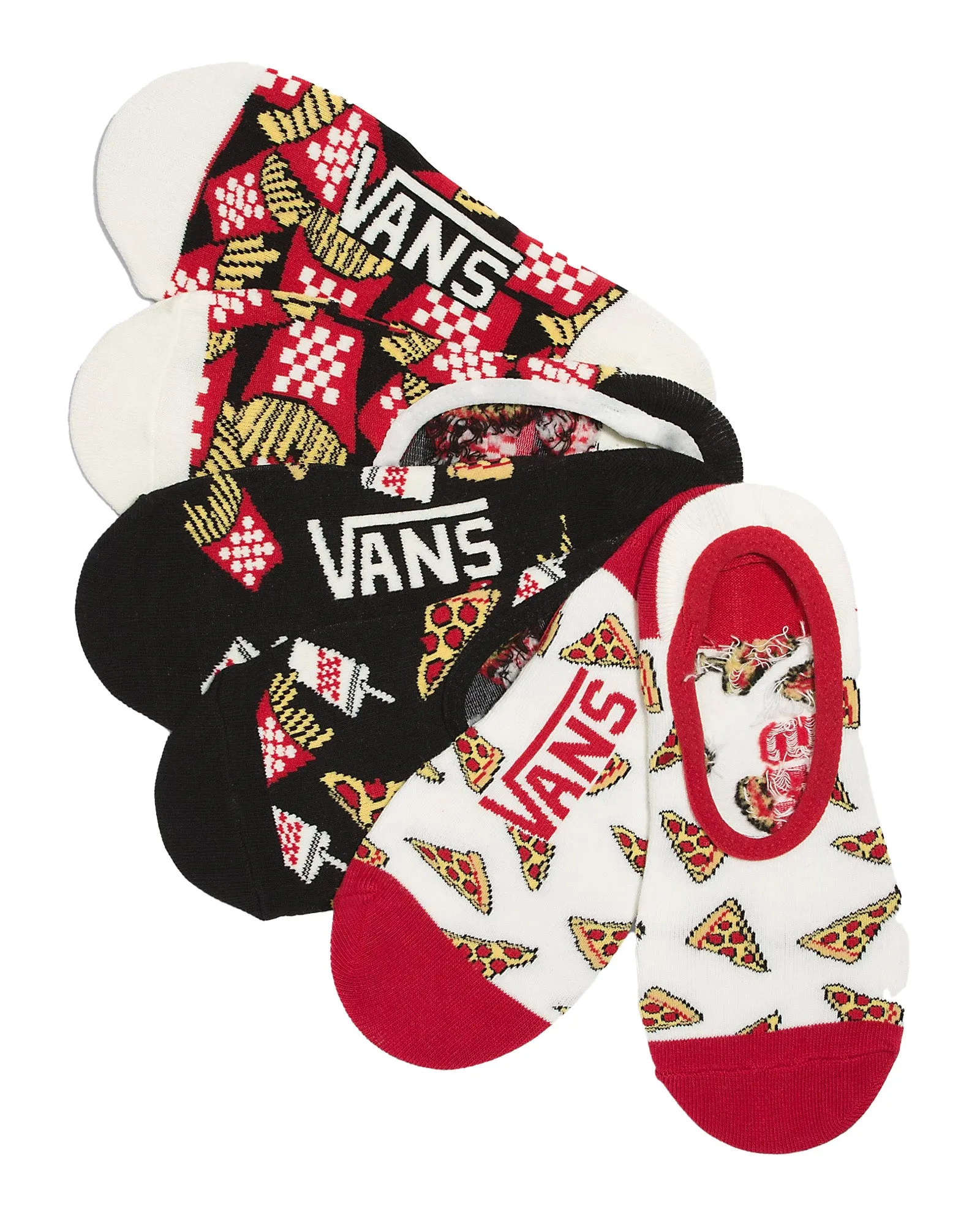 Women's Pizza Party Non-Slip Socks Bundle (3 Pairs)