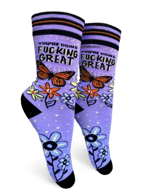 You’re Doing Fucking Great Womens Crew Socks